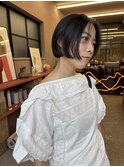 20代30代ミニボブ×前髪長め◎大人可愛い小顔ヘア