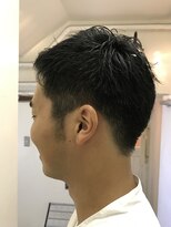 パティオンツー(PATIONN2)&nbsp;ツーブロックネープビジネス黒髪ベリーショート