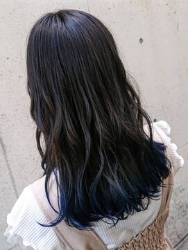 ルシエ 立川(LUCIE) 地毛を活かしたグラデーションカラー【ブルー】