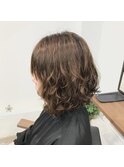 前髪ストレート&デジタルパーマスタイル♪