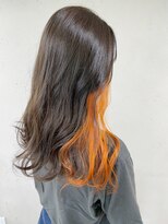 アジールヘア 東上野店(agir hair)&nbsp;オレンジカラーイヤリングカラー10代20代【上野/東上野】