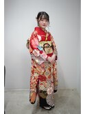 【成人式】ヘアアレンジ&メイク&着付け