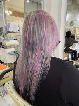 ベストヘアー 上本郷店 シルバーミックスピンク　　　　松戸市　上本郷　BEST HAIR