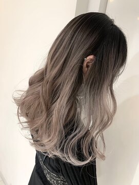 アンブルリュクス 中野(amble luxe) バレイヤージュ/ケアブリーチ/ハイトーン/中野美容室