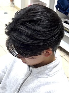 クアトログランシュ ひたちなか店(QUATRO×GranCieux) 曲がる縮毛矯正×センターパート ひたちなか/メンズ/縮毛