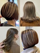 【ケアブリーチ・ハイライト】"立体感UP"から"白髪ぼかし"まで