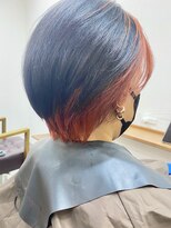 ランプ(Lamp) くびレイヤーグレーベージュニュアンスカラー白髪染め白髪ぼかし