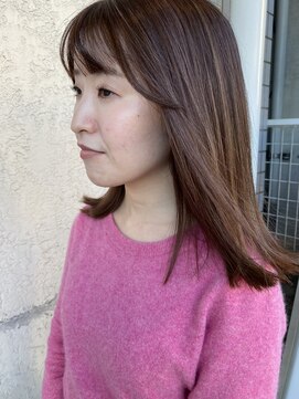 フロア(FLOOR) 透明感ハイライト/ベージュカラー/ロブ