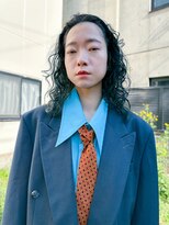 ヌウ(nuu) (Kiriyama)ハードパーマブルーロングスタイル