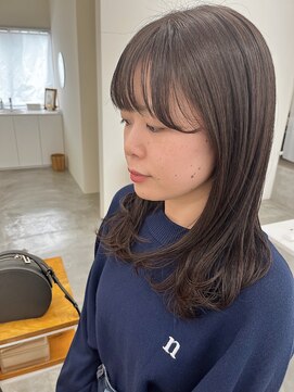 オンド(onde) 寒色カラー ミディボブ