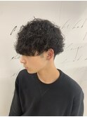 メンズカット+スパイラルパーマ