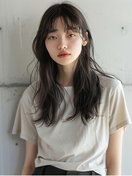 フィット ヒュー 千葉(fit hue) 黒髪/オリーブグレー/ココアベージュ/小顔/クラゲヘアー【千葉