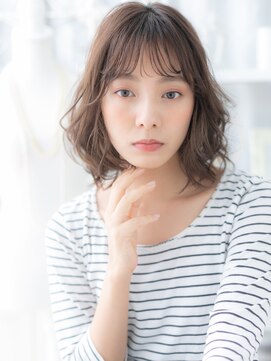 カバーヘア 上尾西口店(COVER HAIR) ■くすみベージュレイヤーカットボブパーマ308-5上尾20代30代