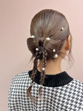 ルーム シンサイバシ(room shinsaibashi) 【room shinsaibashi/植松さくら】リボンヘア カチモリヘア