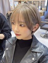 アスター 天神大名店(Aster) 小顔に見えるトレンドヘア/黒髪/オリーブグレー/ココアベージュ