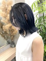 ギークス(GEEKS) 【GEEKS渋谷】ネイビー/ブルーブラウン/ミディアムレイヤー/小顔