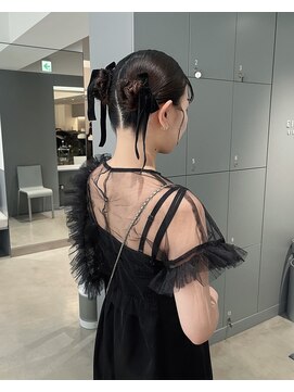 エイゾー 銀座(EIZO) ツインシニヨン / お呼ばれヘアセット / ヘアアレンジ / 結婚式