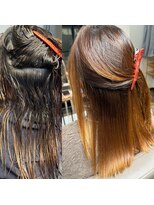 サロンドユニック(salon de UNIC)&nbsp;髪質改善美髪縮毛矯正ストレート　半年ぶり