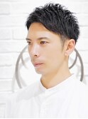 メンズビジネスショート王道ツーブロックスタイル理容室刈り上げ