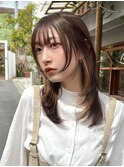 インナーカラー イヤリングカラー ホワイトベージュ 下北沢 