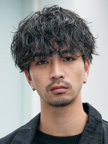 フィフス 原宿(fifth)&nbsp;原宿緩めツイストスパイラルパーマメンズカットラウンドマッシュ