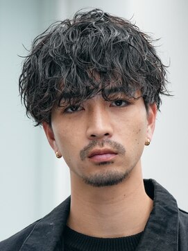 フィフス 原宿(fifth) 原宿緩めツイストスパイラルパーマメンズカットラウンドマッシュ