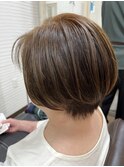 丸みショートボブ