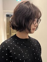 サンプラス(san+)&nbsp;ボブ/ボブパーマ/くせ毛パーマ/透明感カラー
