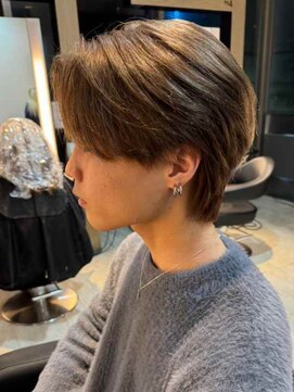 インク サカエ(inq sakae) メンズ/マッシュショート/韓国/ブラウングレージュ