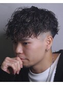 スペインカール 短髪 鹿児島メンズ