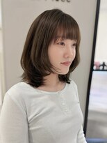 マッシュ 天王寺あべの(MASHU)&nbsp;シアーベージュ×ミディアムレイヤー【天王寺／阿倍野】