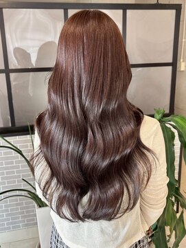 アンニュ(annuy) 髪質改善 艶髪 顔周りカット ロングレイヤー 艶カラー
