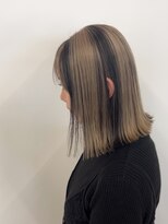 エン(en) ブロックカラーホワイトベージュ