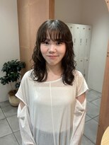 メルト 西梅田店(melt)&nbsp;顎下レイヤーのふんわりパーマ