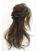 簡単アレンジハーフアップ