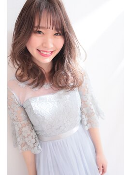 ヘアーリゾート ガーデン(Hair Resort Garden) なみなみウェーブ 眉上バング＿新宿