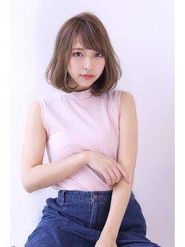 オーロ 宝塚店(ORO) 20代30代40代50代デジタルパーマくすみブルーミニウルフ