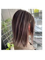 ヘアールーム グリン(Hair room GRin) バレイヤージュ　ハイライト　ブリーチ　ダブルカラー　カラー
