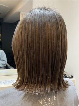 ネリー 銀座(NERIE) 似合わせカット タイトボブ×地毛風ストレート[銀座/銀座駅]