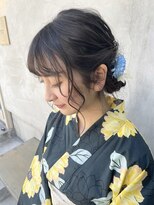 浴衣着付・ゆるふわアレンジ・4段ペプラム帯結び・大人かわいい