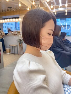 ロンドアジュール 横浜(Lond azur) 暗めカラー/ボブ/顔周り/前髪/レイヤー/髪質改善/縮毛矯正/横浜