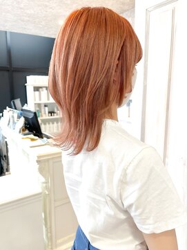 キャアリー(Caary) 福山市美容室 Caary 人気高発オレンジカラー