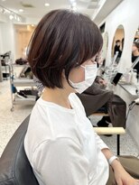 大人可愛い30代40代50ショートボブショート丸みショート