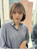 ジエクトカナウ 大阪梅田店(The Ect canow) 大人ガーリー/チョコレート/韓国風ボブ/顔周りレイヤー