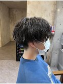 緩め波打ちパーマ