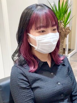 ツキ 横浜店(tuki) インナーカラーケアブリーチイヤリングカラーハイライトレイヤー