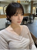 大人可愛いショートボブ