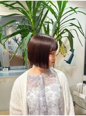 ミニボブ切りっぱなしボブ