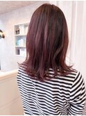 福山市20代30代40代50代60代caary切りっぱなし外ハネピンク