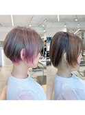 絶壁解消/大人可愛い/ひし形/小顔/30代40代◎ショートボブN 